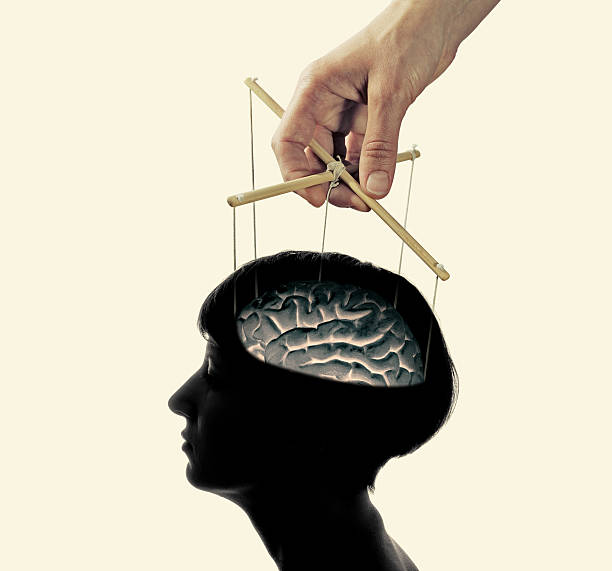 Autoridade - cérebro feito de marionete 