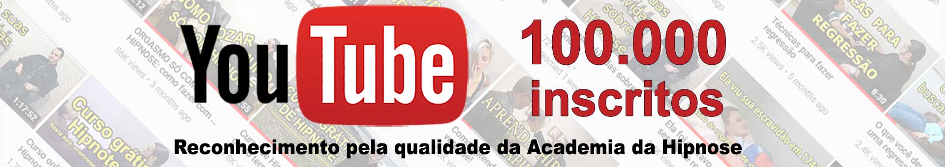 YouTube da Academia da Hipnose